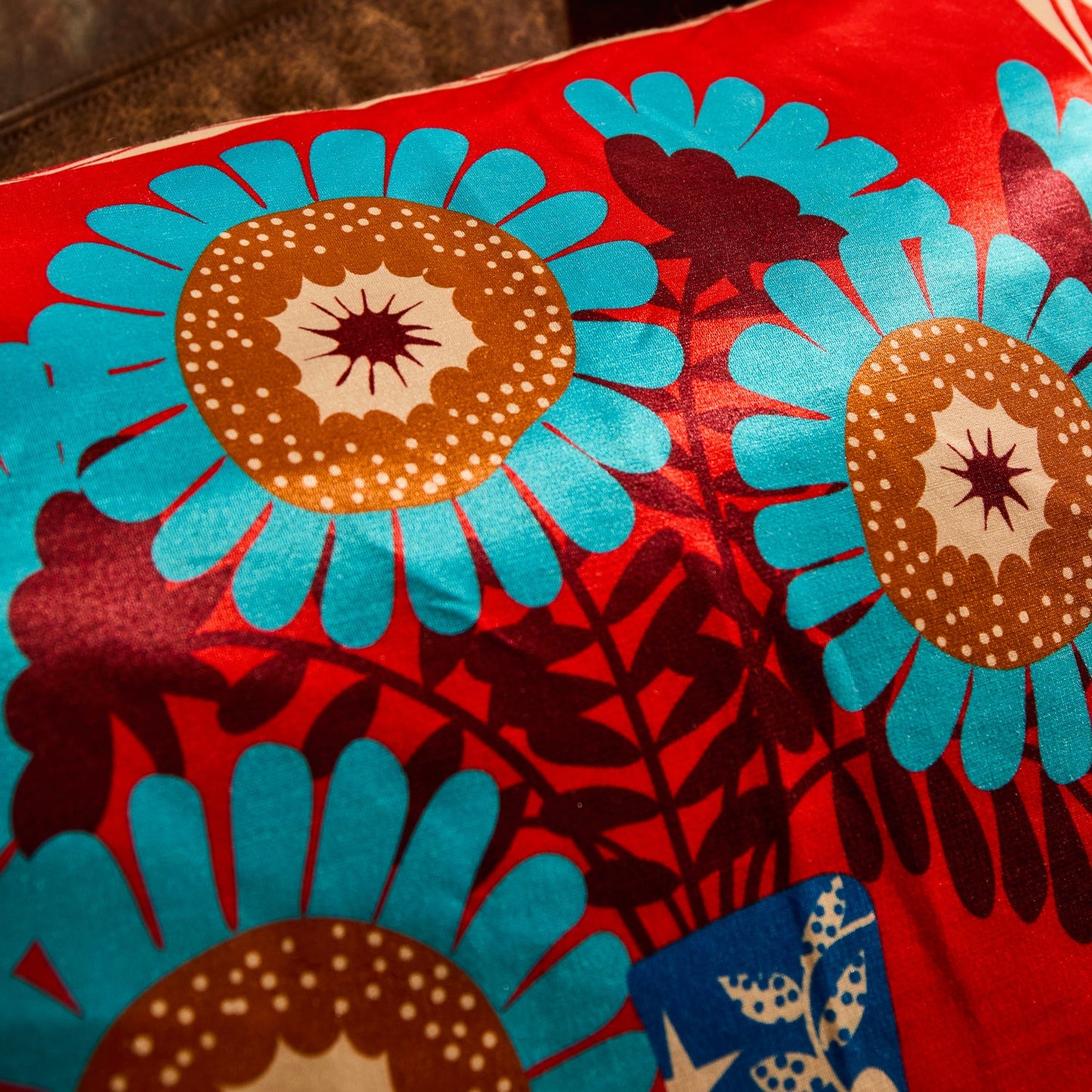 Sage X Clare - Cleo Cushion - Poppy