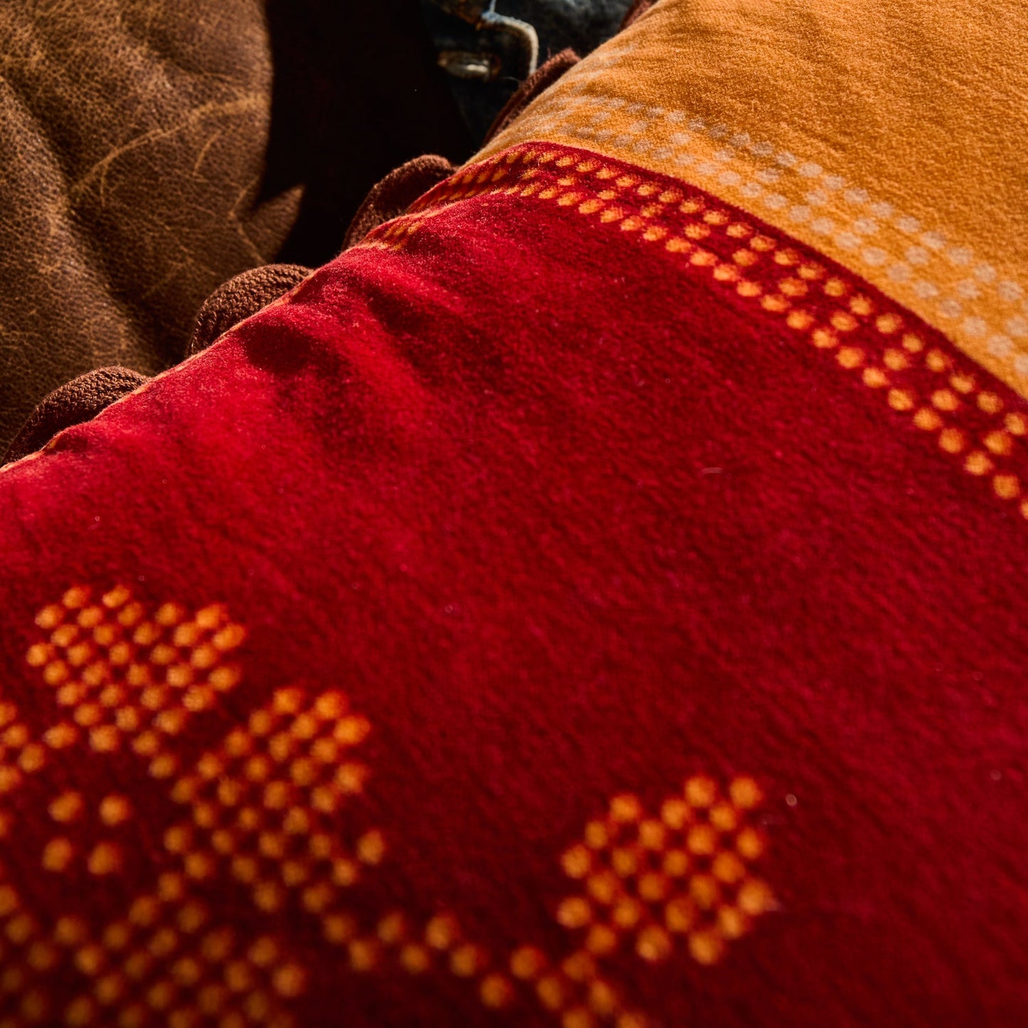 Sage X Clare - Bonny Reversible Velvet Cushion - Sienna