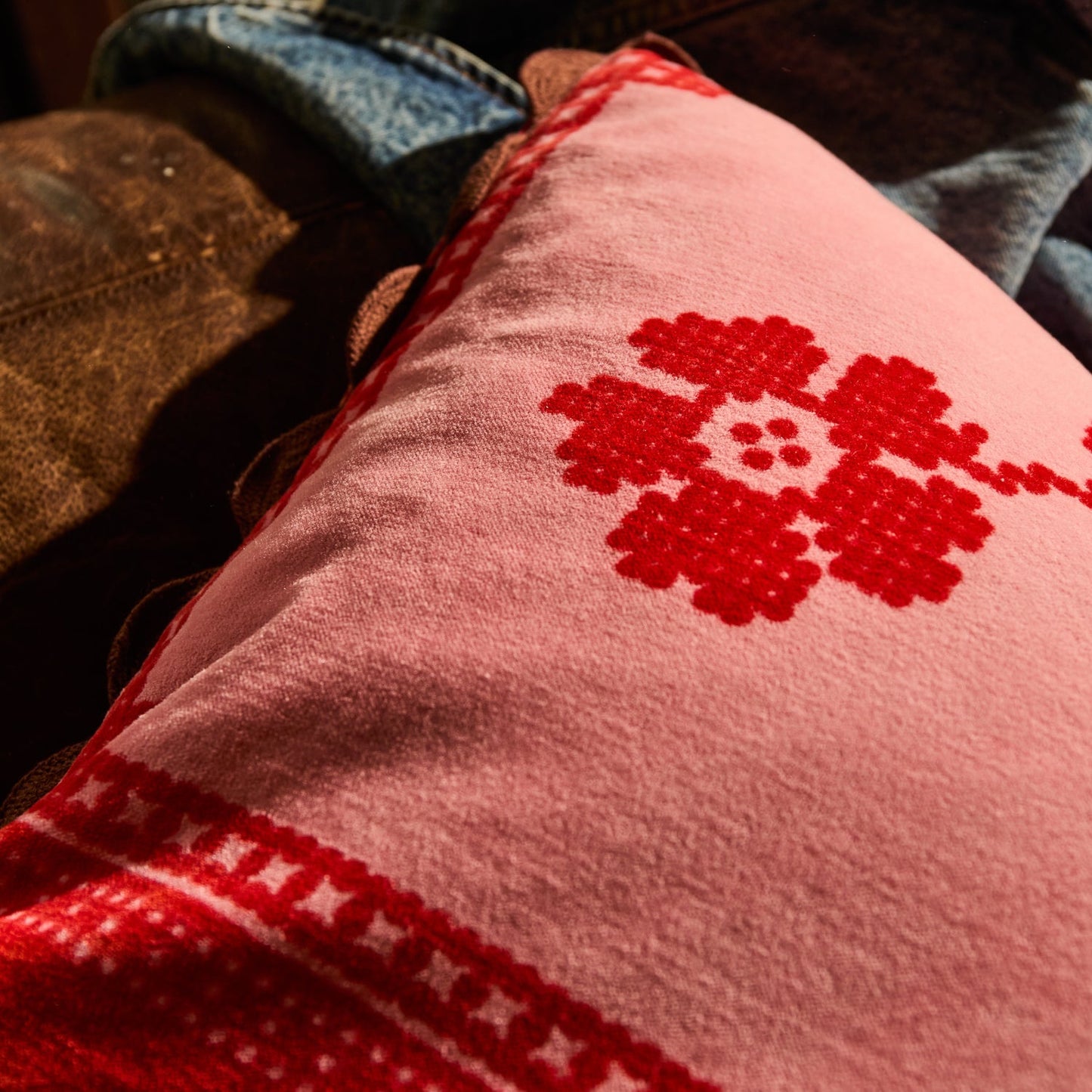 Sage X Clare - Bonny Reversible Velvet Cushion - Sienna