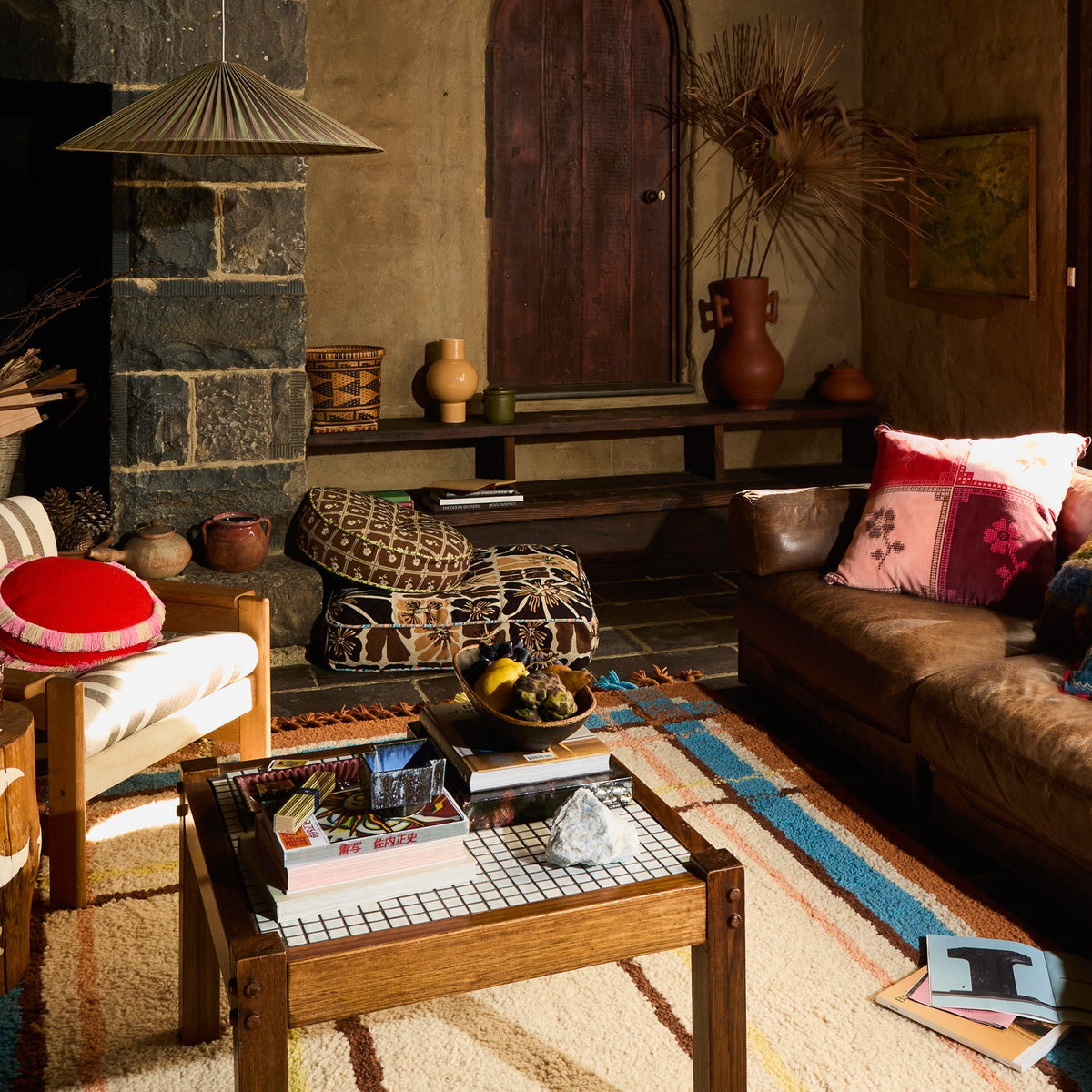 Sage X Clare - Bonny Jacquard Round Floor Cushion