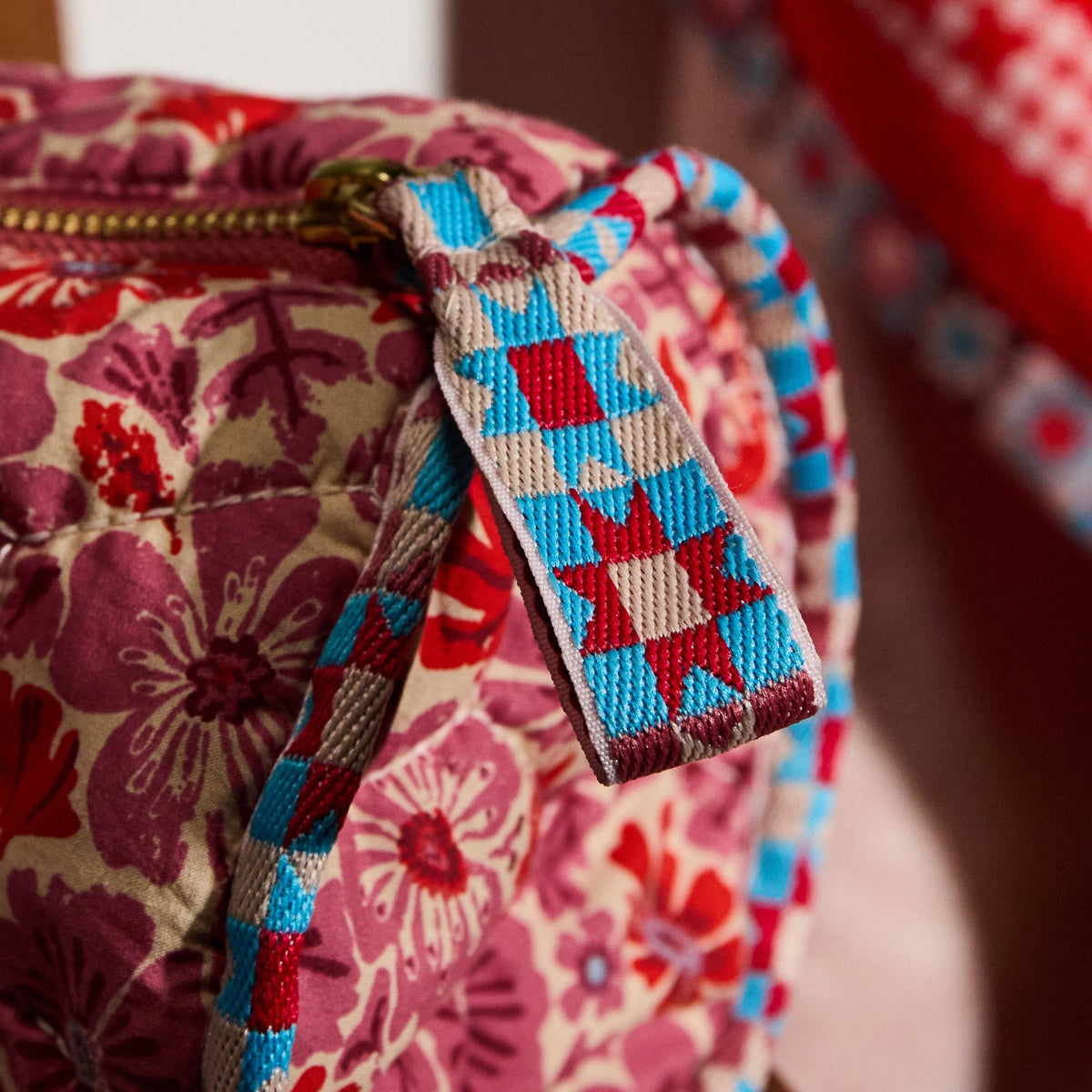 Sage X Clare - Magnolia Makeup Bag - Poppy
