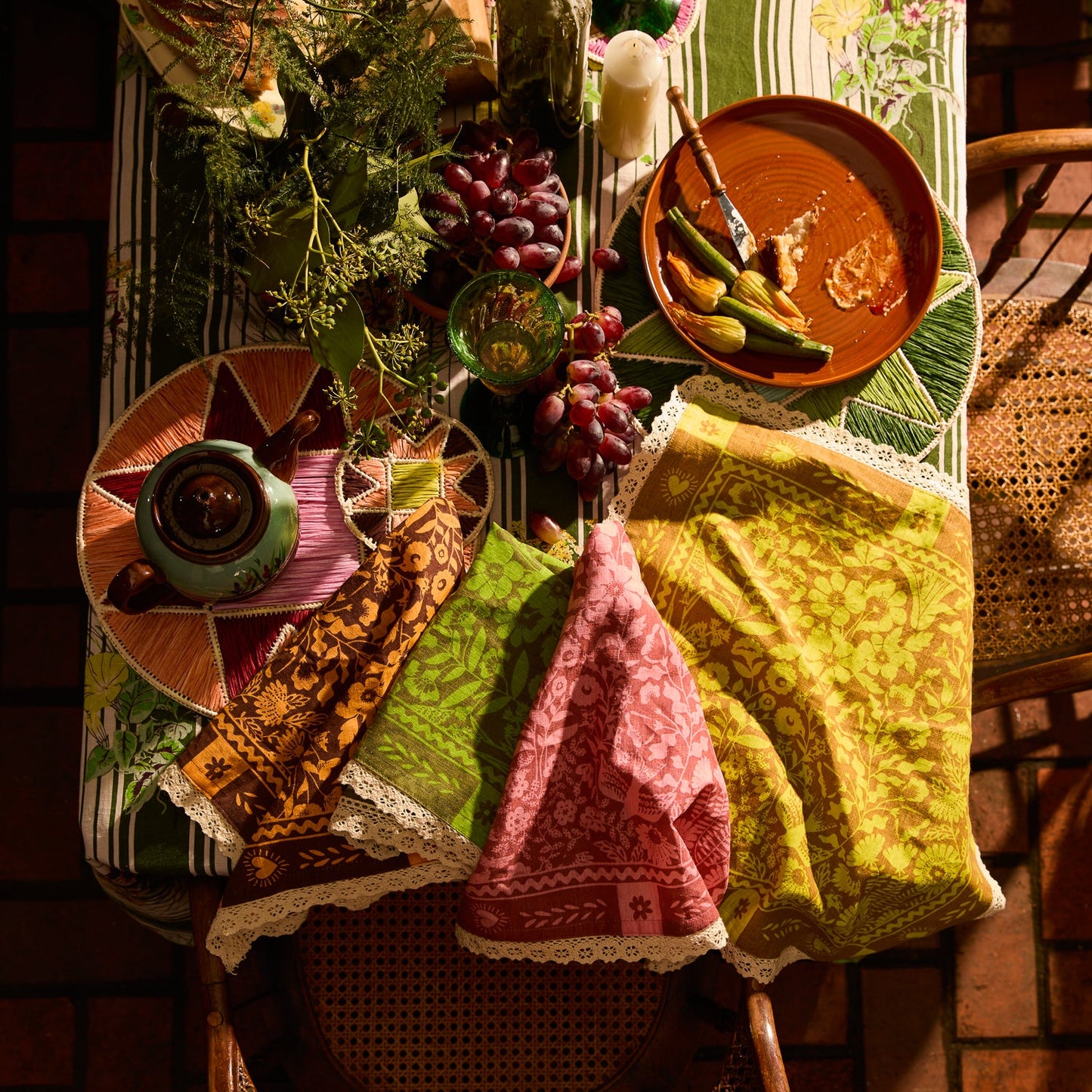 Sage X Clare - Indiana Linen Napkins - Citrine