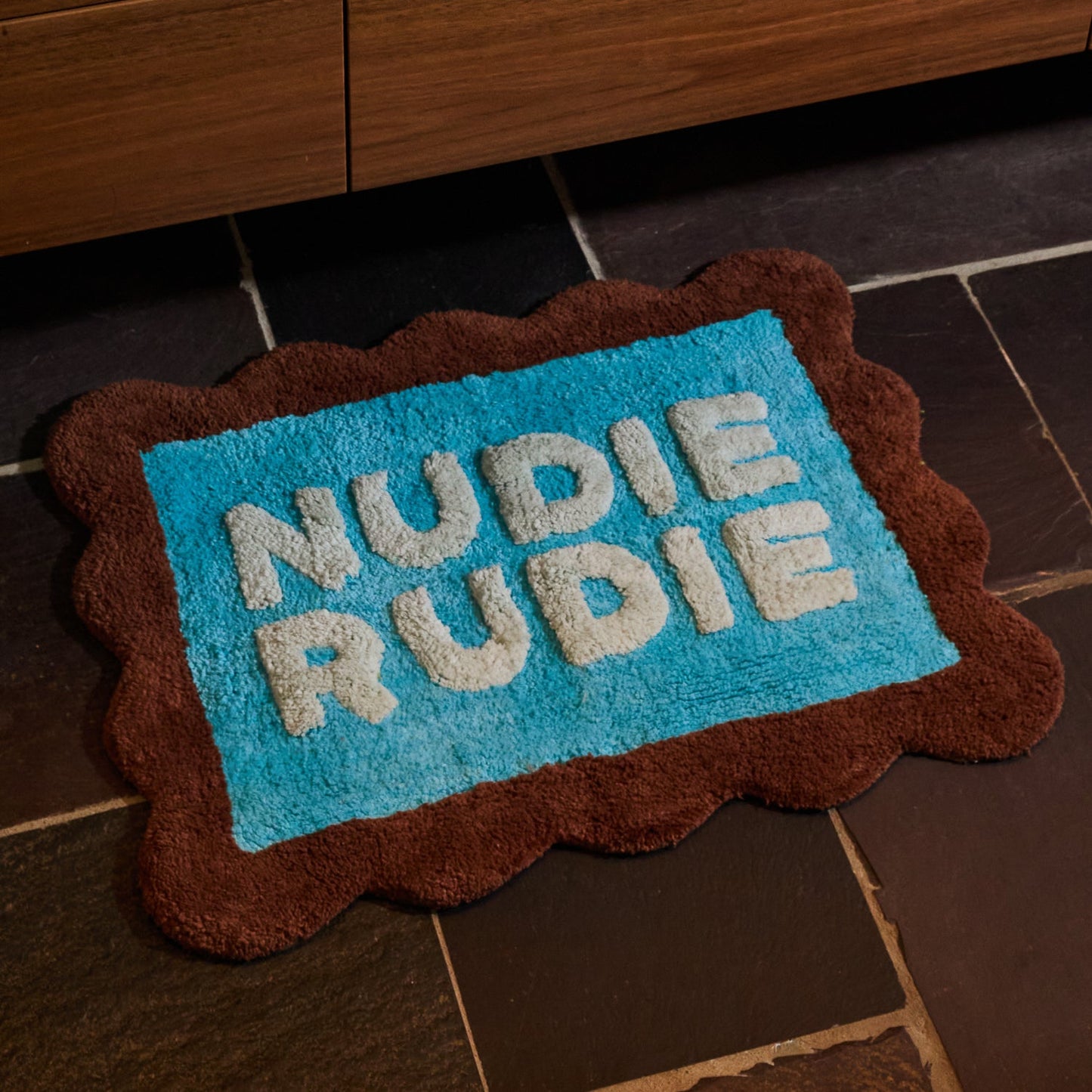 Sage X Clare - Romy Nudie Bath Mat Mini - Turquoise