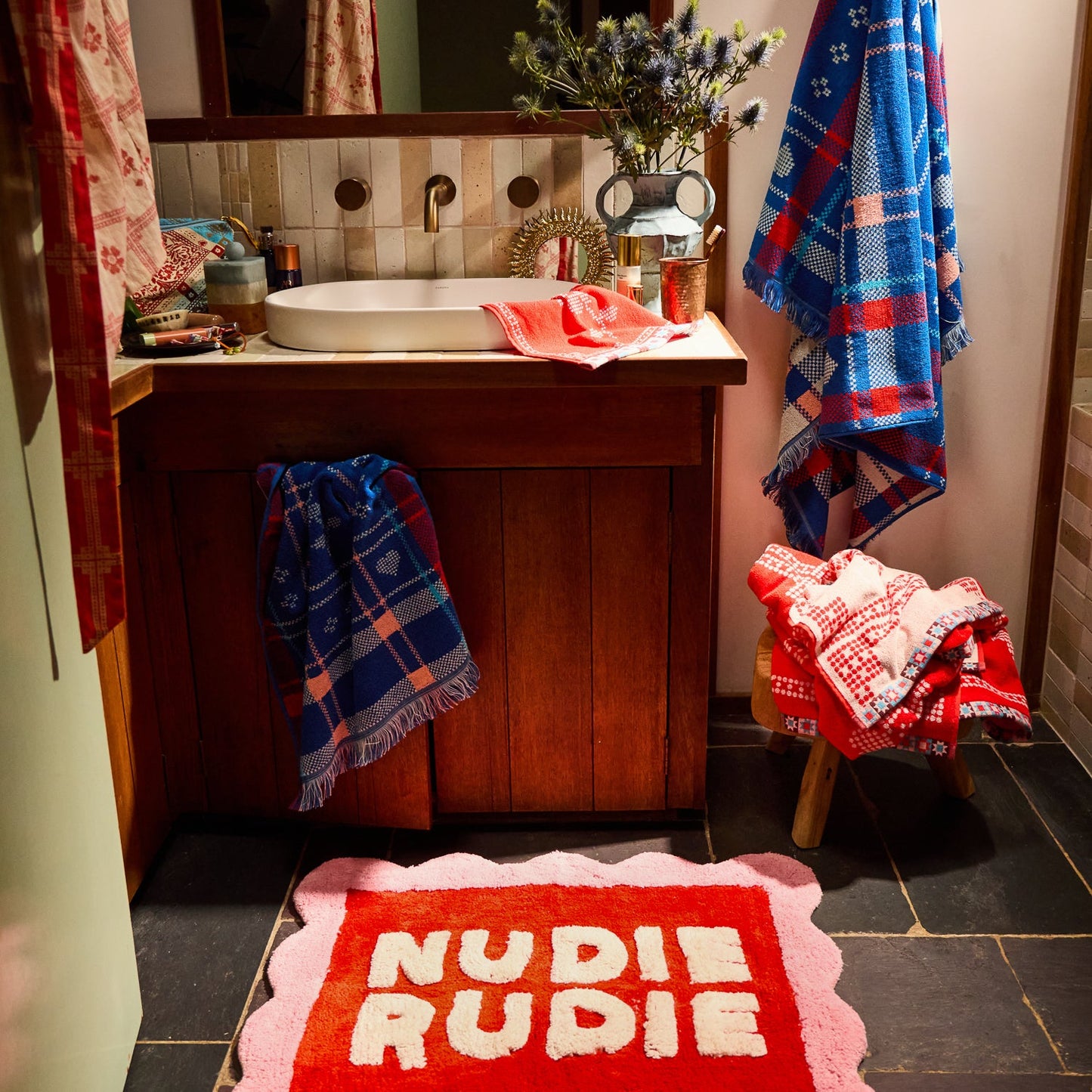 Sage X Clare - Romy Nudie Bath Mat - Poppy