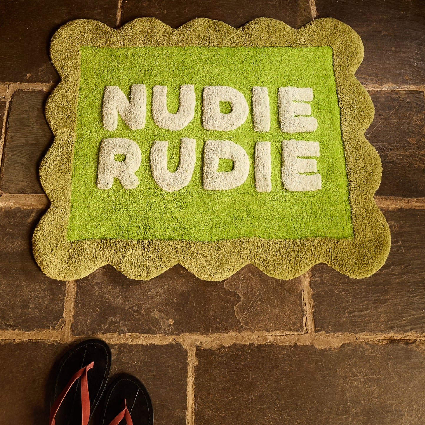 Sage X Clare - Romy Nudie Bath Mat - Cactus Green