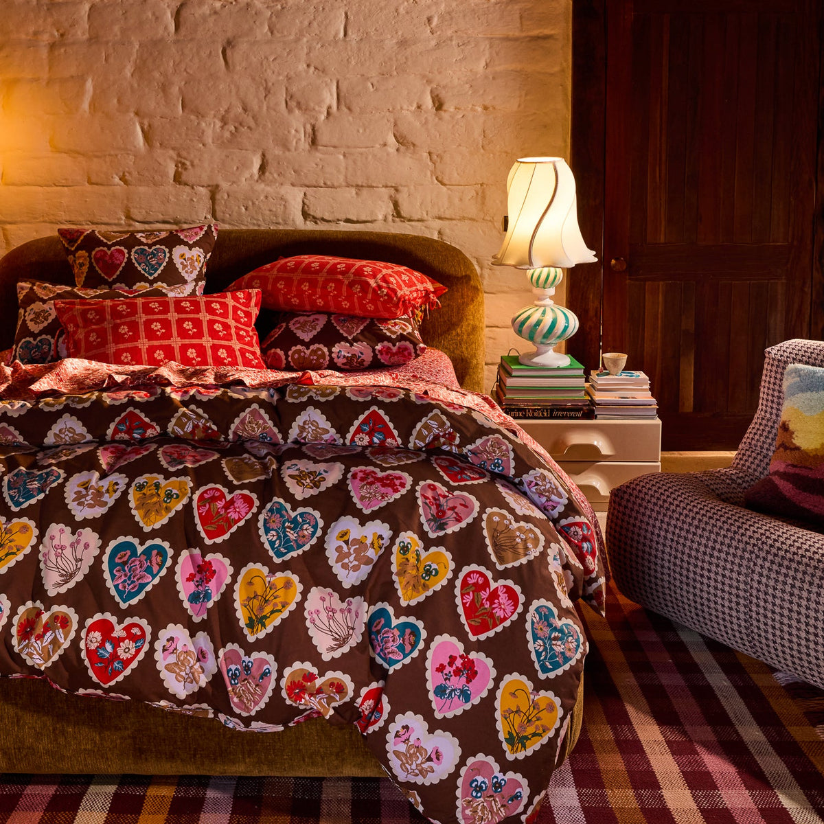 Sage X Clare - Loretta Cotton Euro Pillowcase Set - Umber