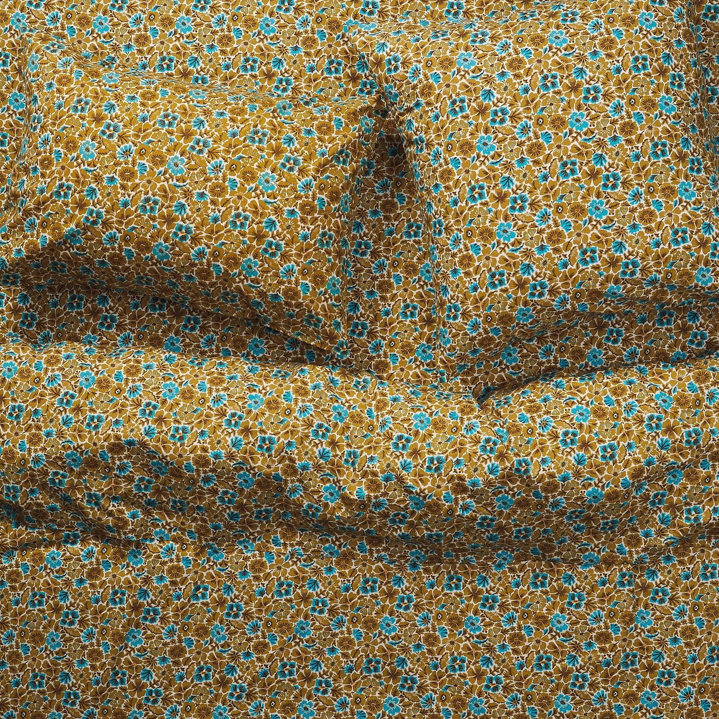 Sage X Clare - Magnolia Cotton Euro Pillowcase Set - Turquoise