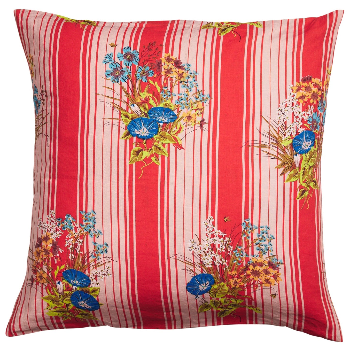 Sage X Clare - Dempsey Linen Euro Pillowcase Set - Poppy