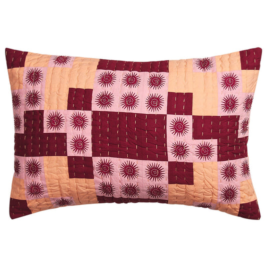 Sage X Clare - Abilene Patchwork Sham - Dahlia