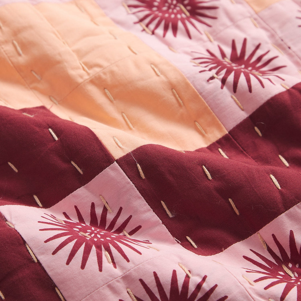 Sage X Clare - Abilene Patchwork Sham - Dahlia