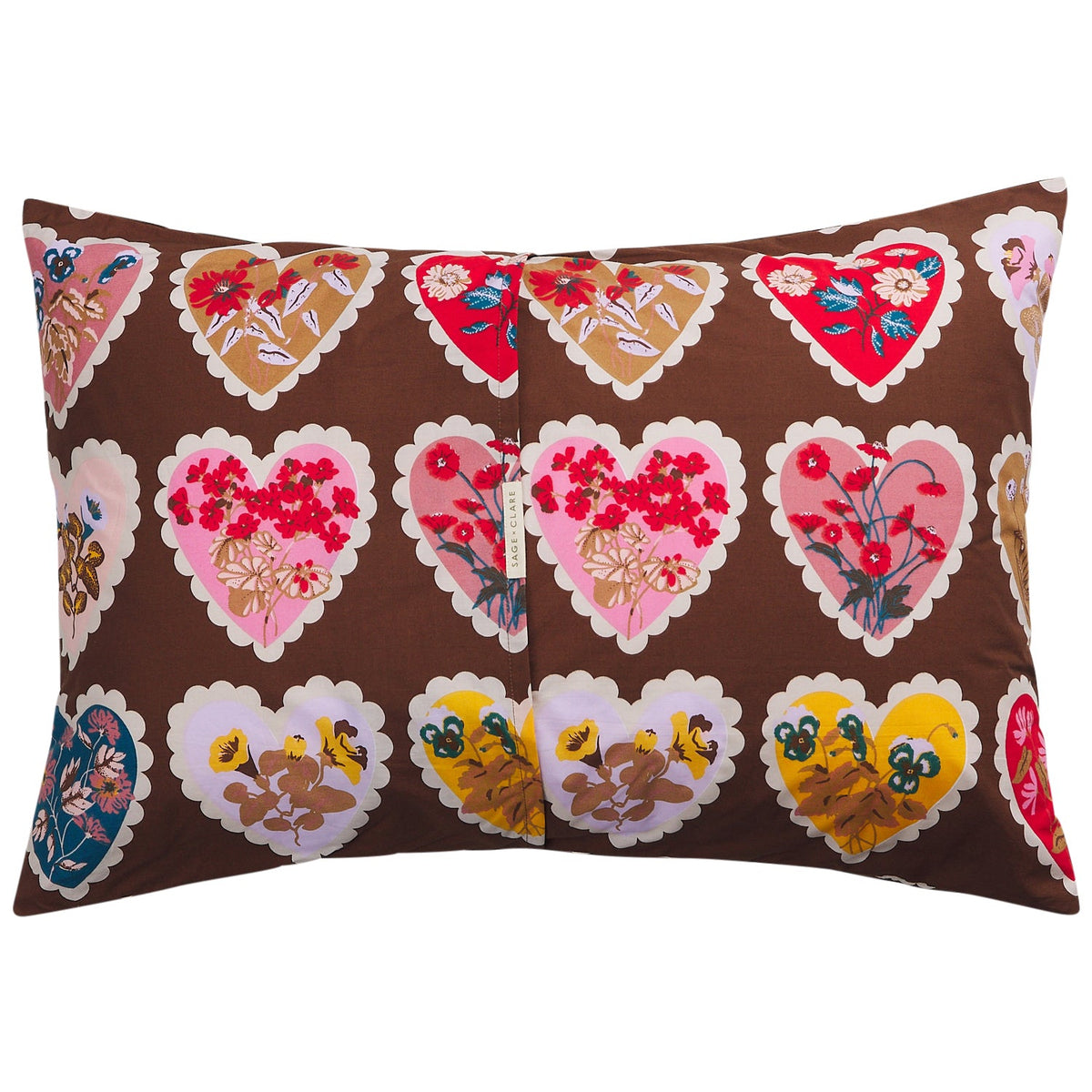 Sage X Clare - Loretta Cotton Pillowcase Set - Umber