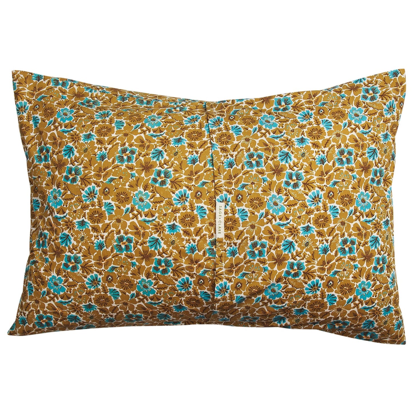 Sage X Clare - Magnolia Cotton Pillowcase Set - Turquoise