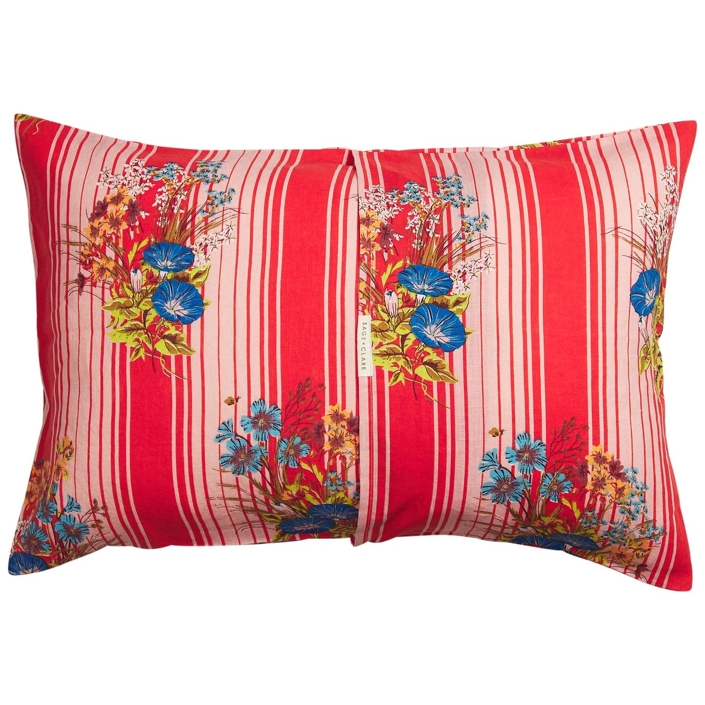 Sage X Clare - Dempsey Linen Pillowcase Set - Poppy