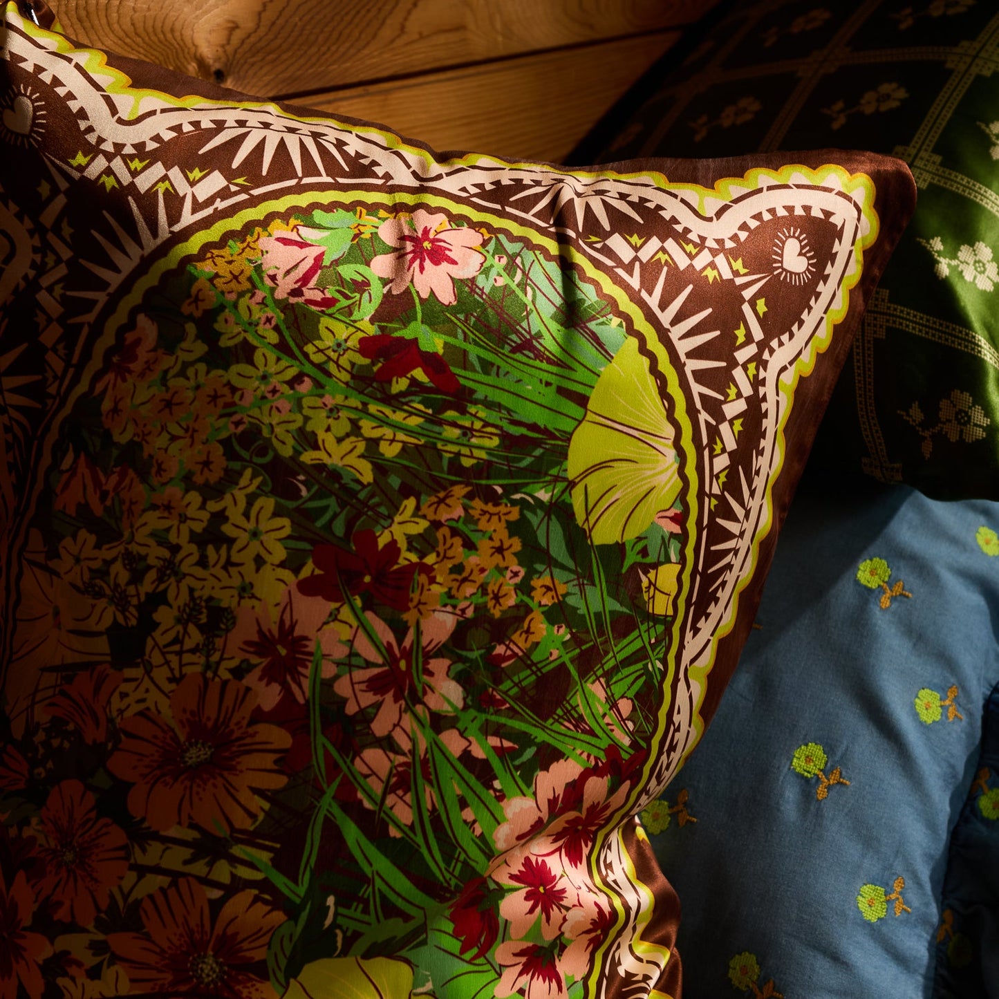 Sage X Clare - Ramona Silk Pillowcase - Umber