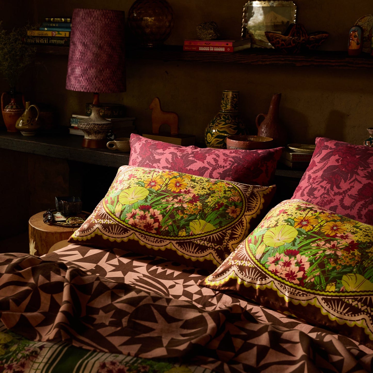 Sage X Clare - Ramona Silk Pillowcase - Umber