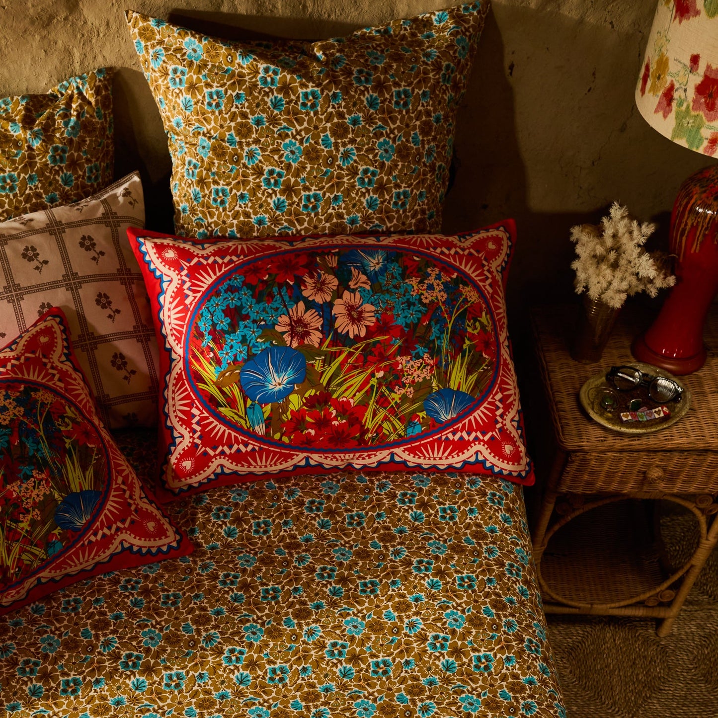 Sage X Clare - Ramona Silk Pillowcase - Poppy