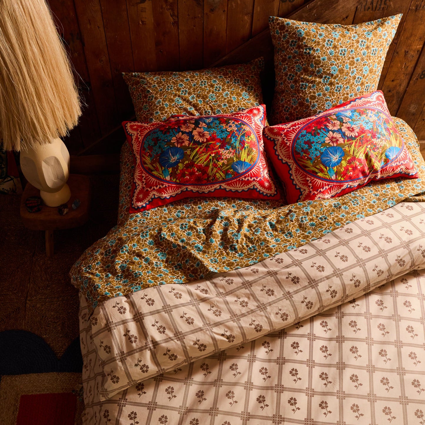 Sage X Clare - Ramona Silk Pillowcase - Poppy