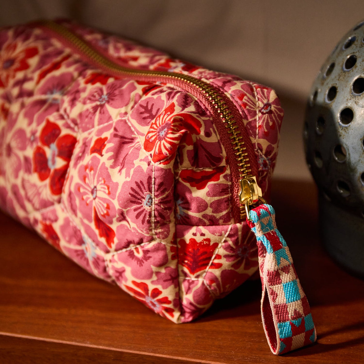Sage X Clare - Magnolia Travel Pouch - Poppy