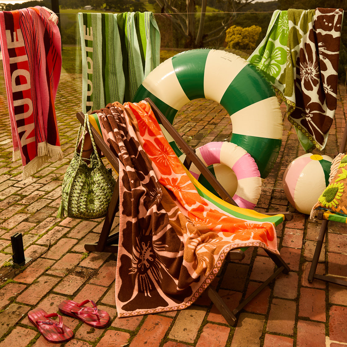 Sage X Clare - Jolene Bath Sheet - Carnelian