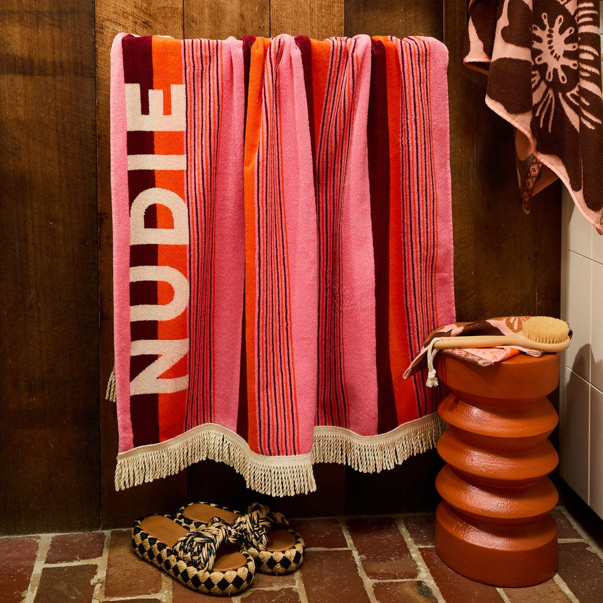 Sage X Clare - June Nudie Bath Sheet - Dahlia