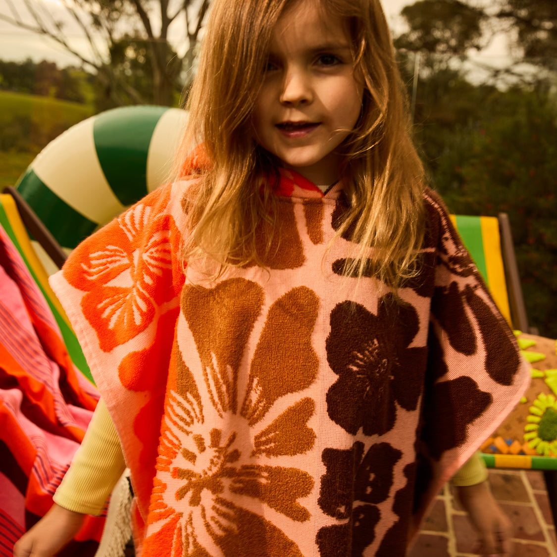 Sage X Clare - Jolene Hooded Towel - Carnelian