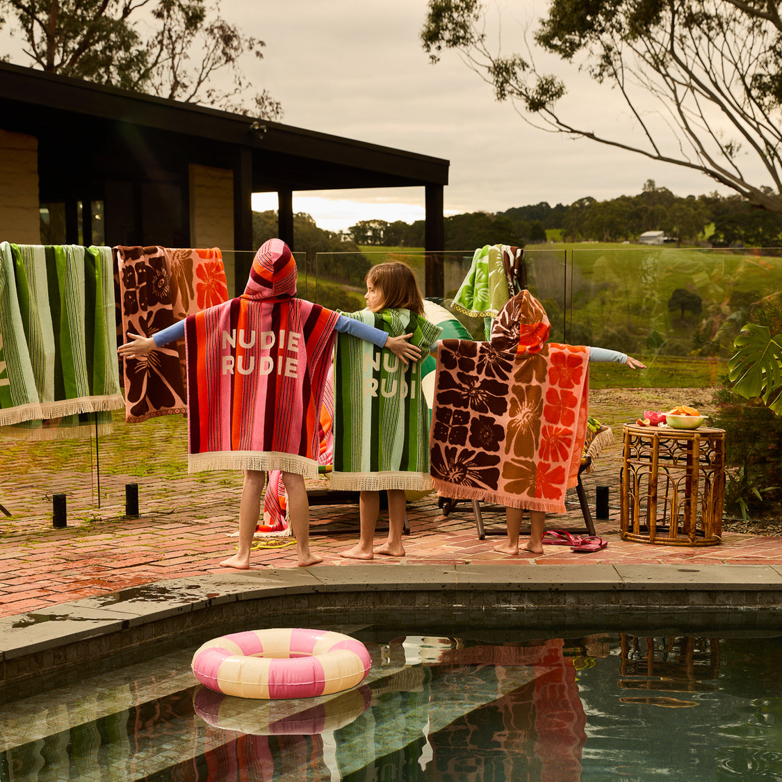 Sage X Clare - Jolene Hooded Towel - Carnelian