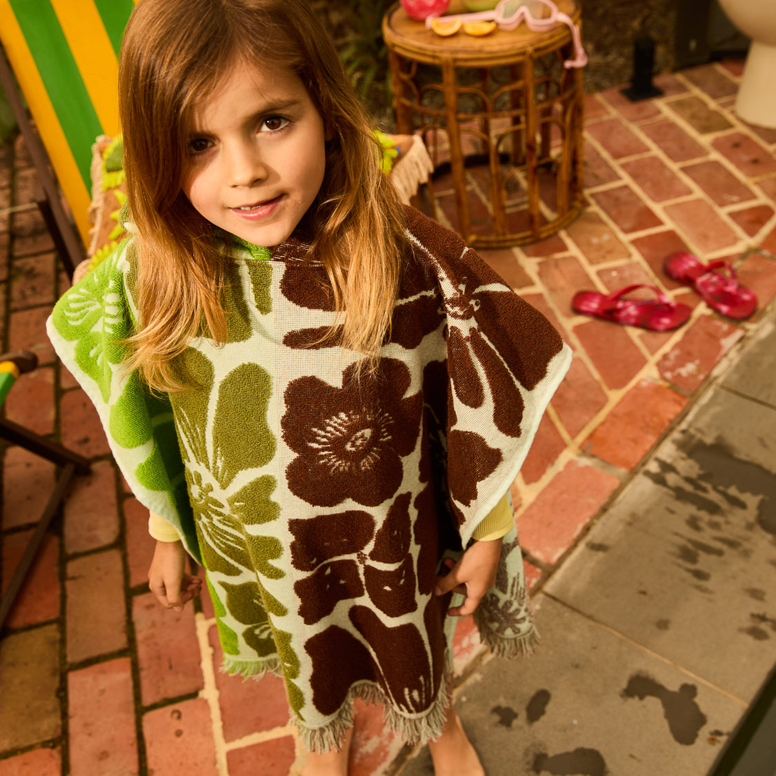 Sage X Clare - Jolene Hooded Towel - Fluorite