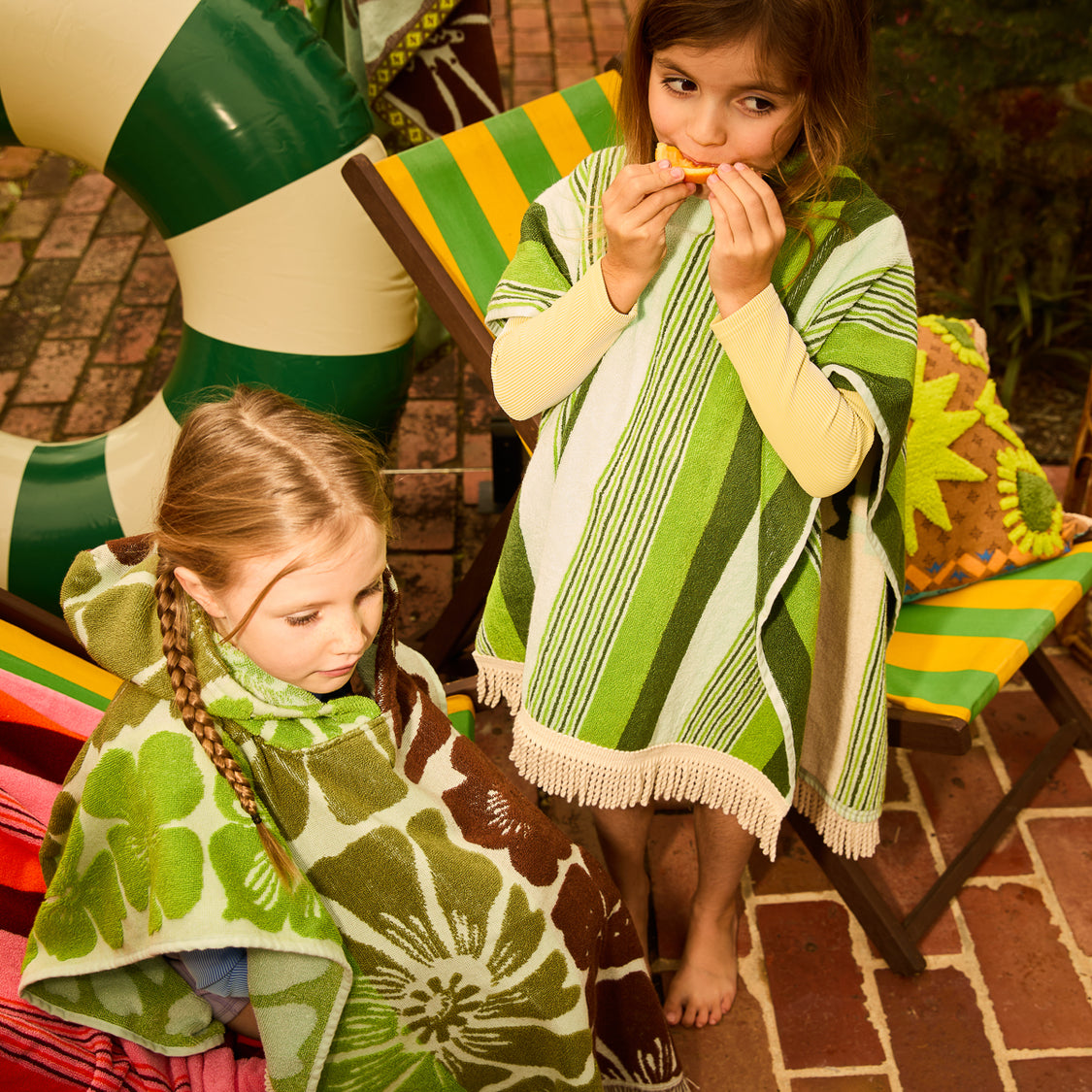 Sage X Clare - Jolene Hooded Towel - Fluorite