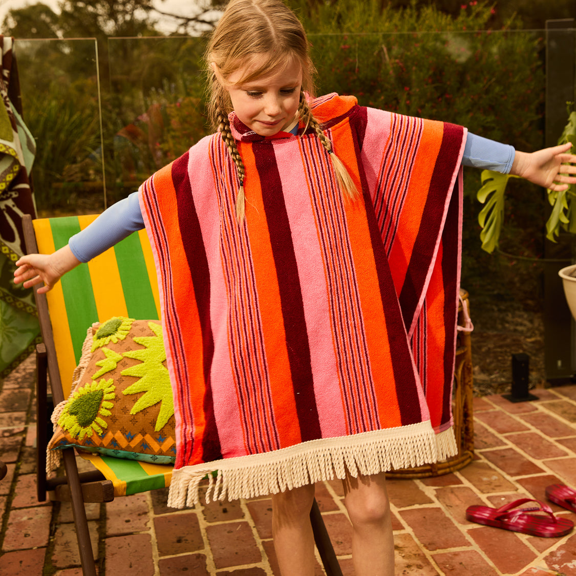 Sage X Clare - June Nudie Hooded Towel - Dahlia