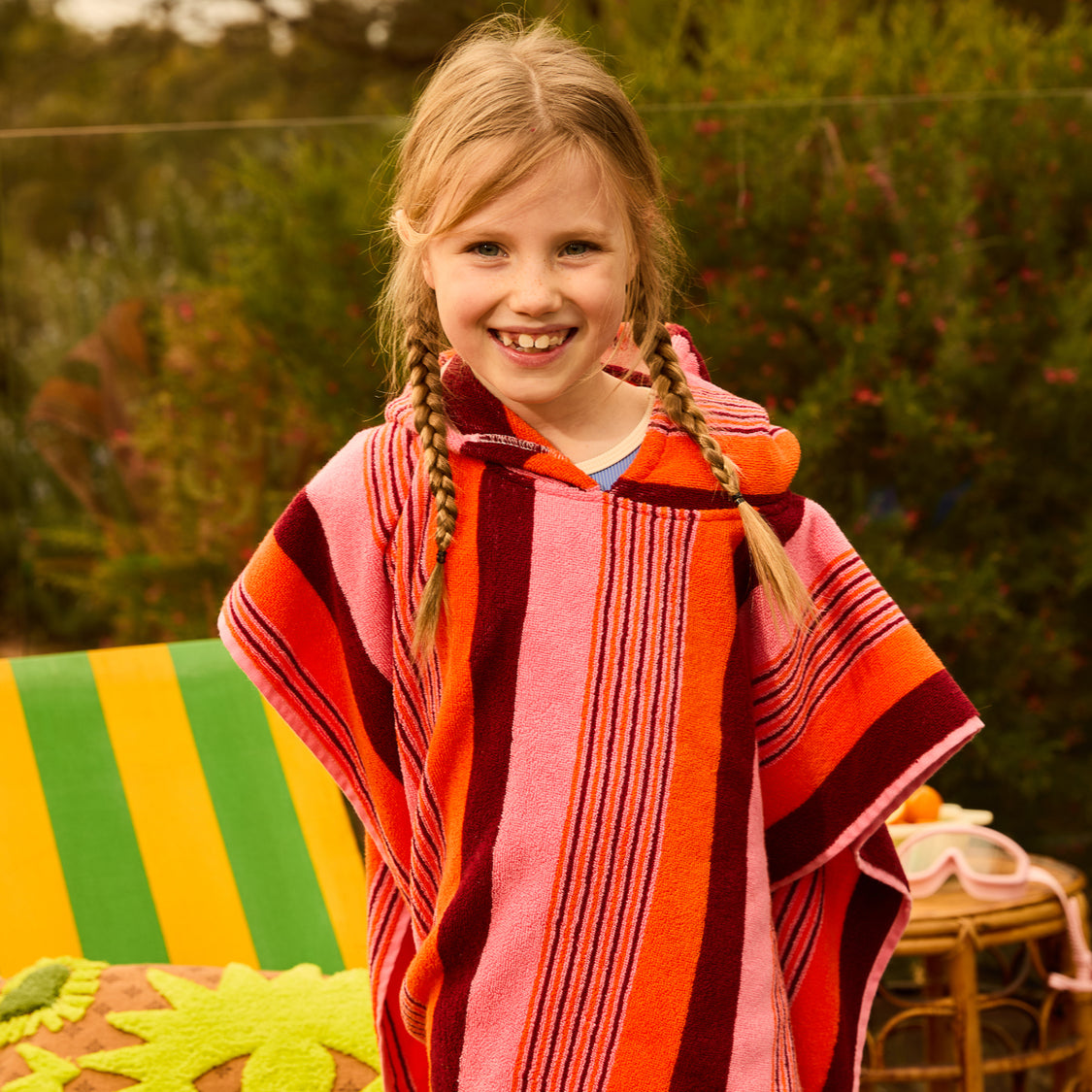 Sage X Clare - June Nudie Hooded Towel - Dahlia