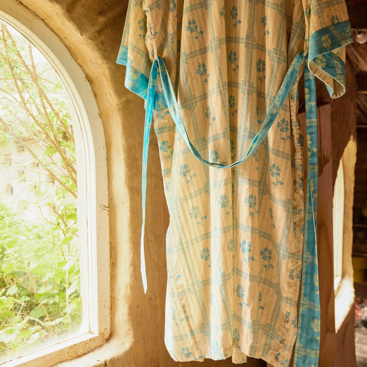 Sage X Clare - Bonny Cotton Robe - Turquoise