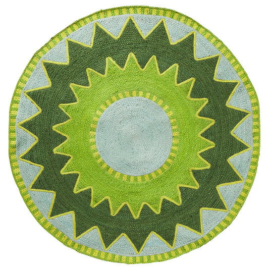 Sage X Clare - Maeve Jute Rug - Hunter Green