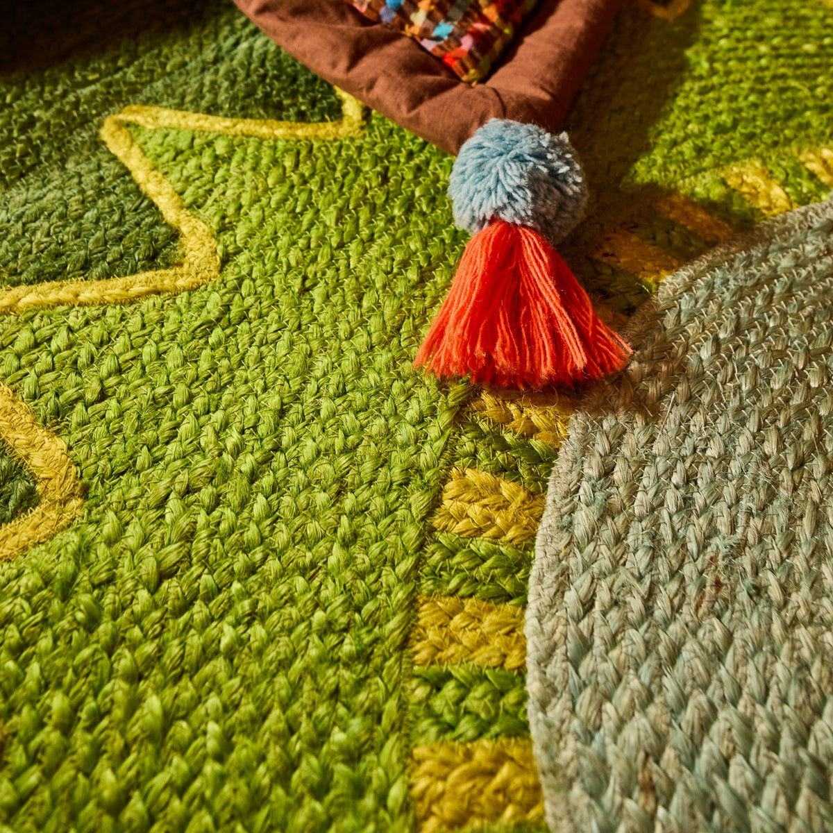 Sage X Clare - Maeve Jute Rug - Hunter Green