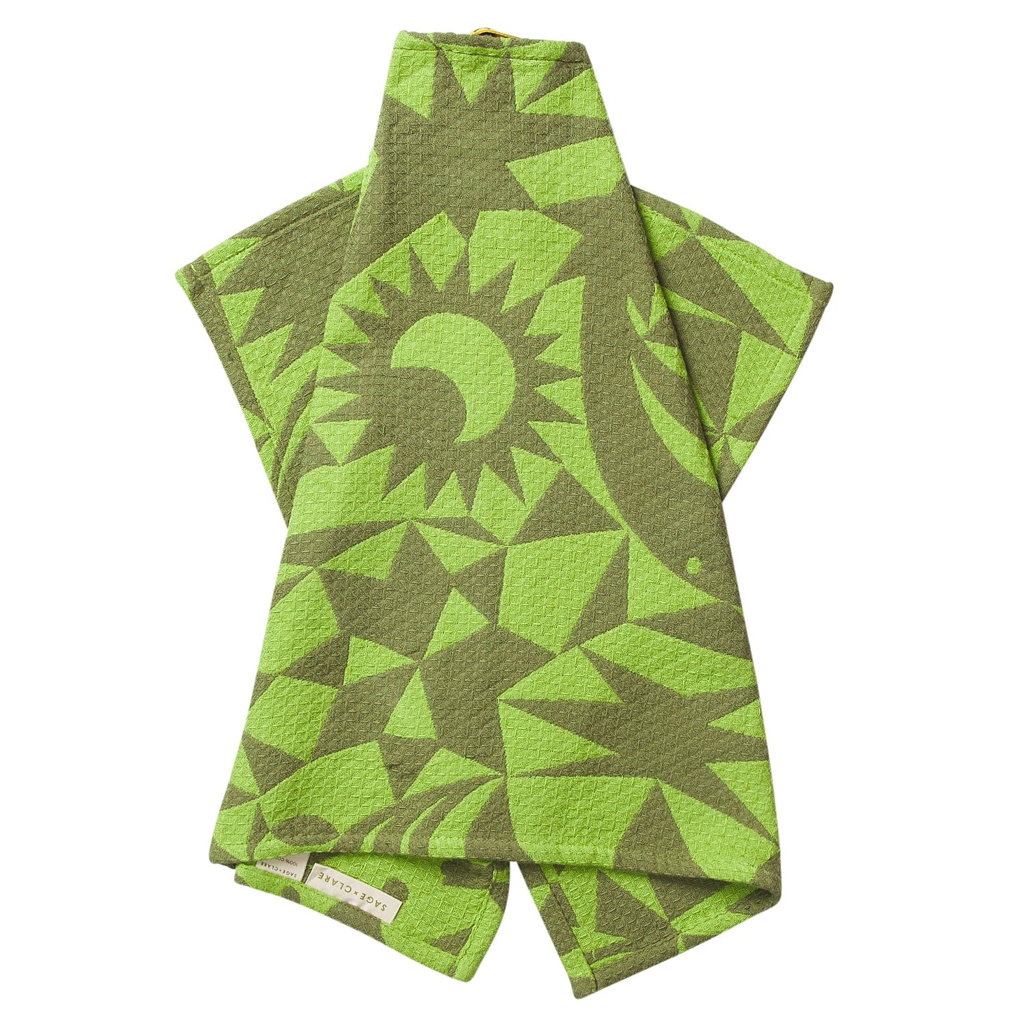 Sage X Clare - Nora Tea Tea Towel - Cactus Green