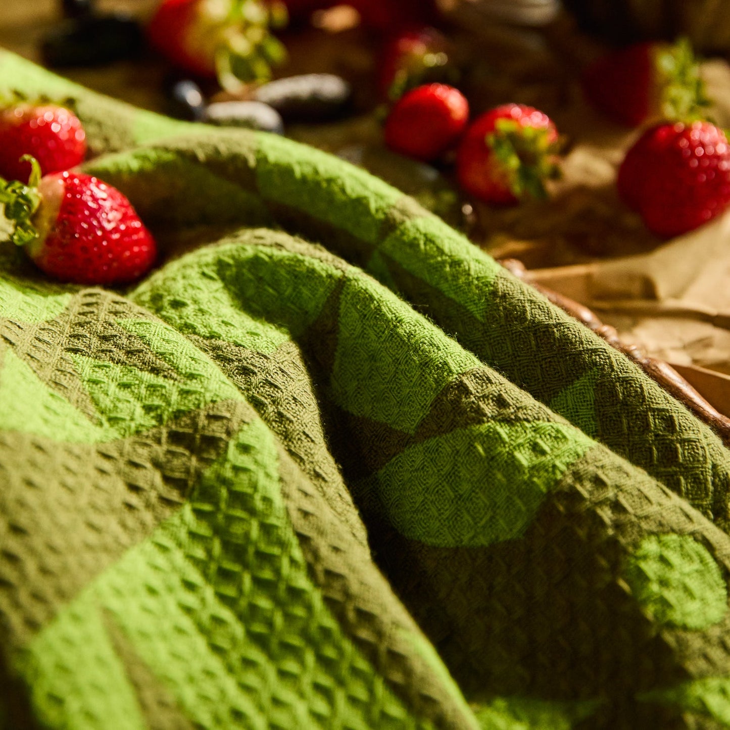 Sage X Clare - Nora Tea Tea Towel - Cactus Green