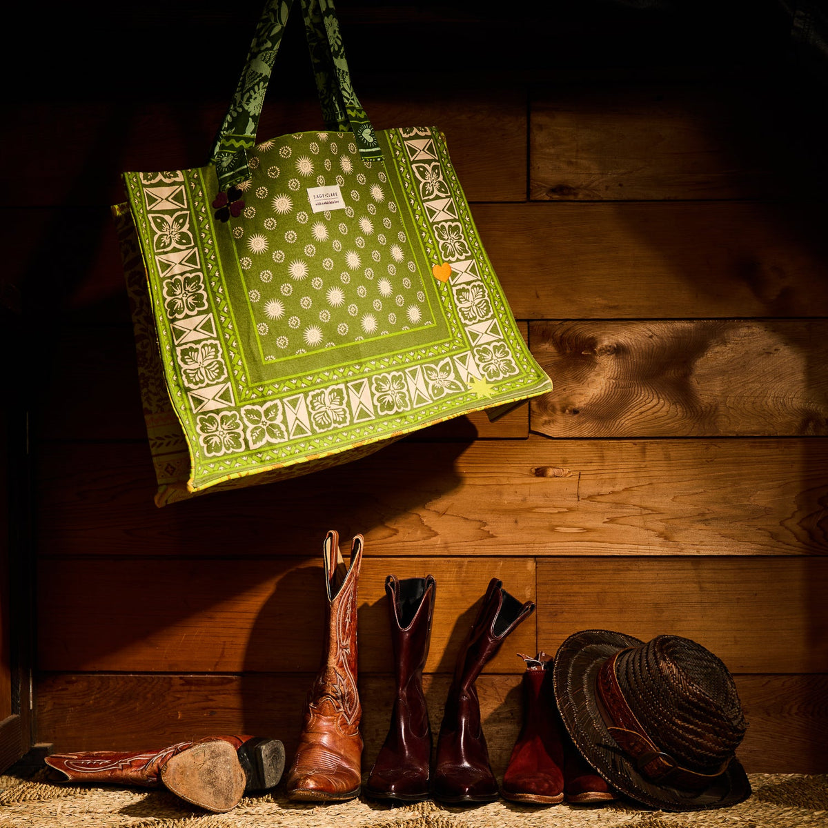 Sage X Clare - Odessa Tote Bag - Moss