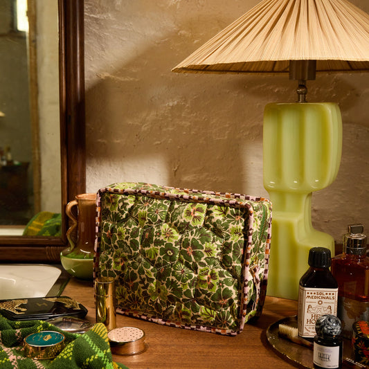 Sage X Clare - Magnolia Vanity Bag - Cactus Green