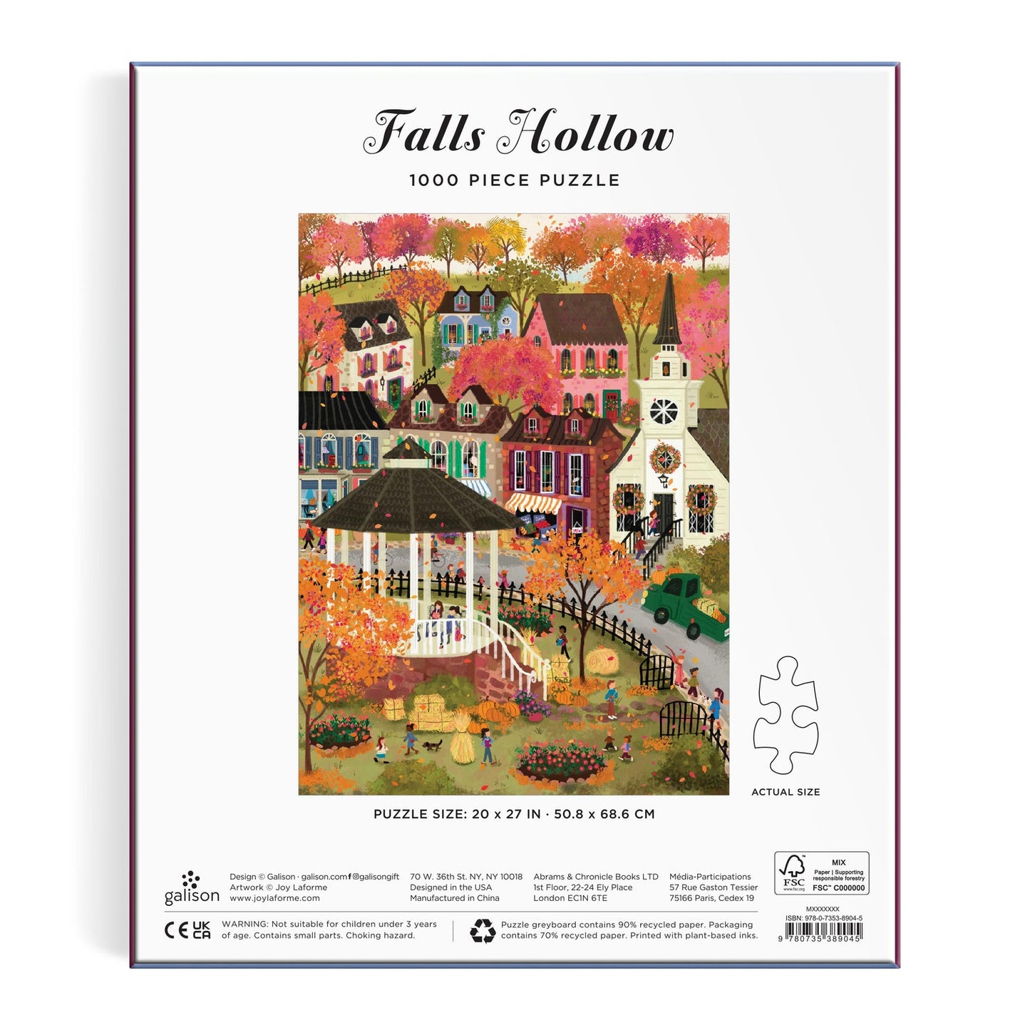 Galison - Joy Laforme Falls Hollow Puzzle - 1000pc