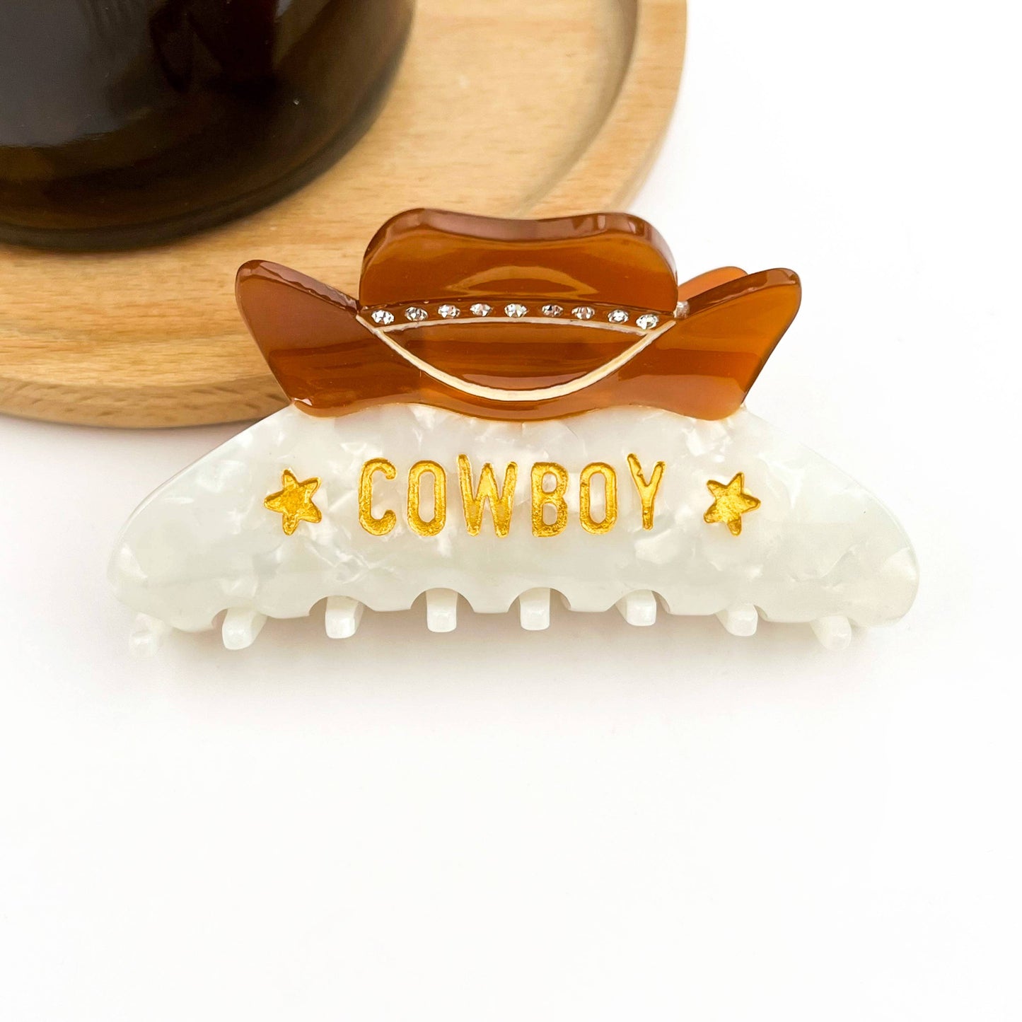 Diva - Western Cowboy Hat - Hair Claw Clip