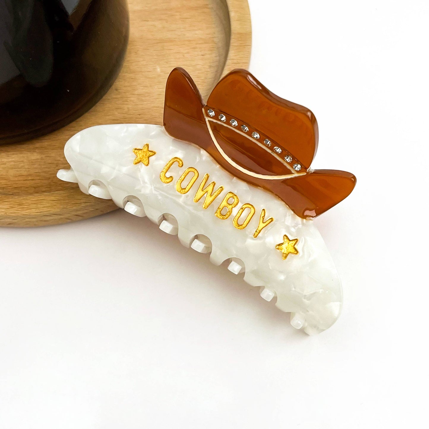 Diva - Western Cowboy Hat - Hair Claw Clip