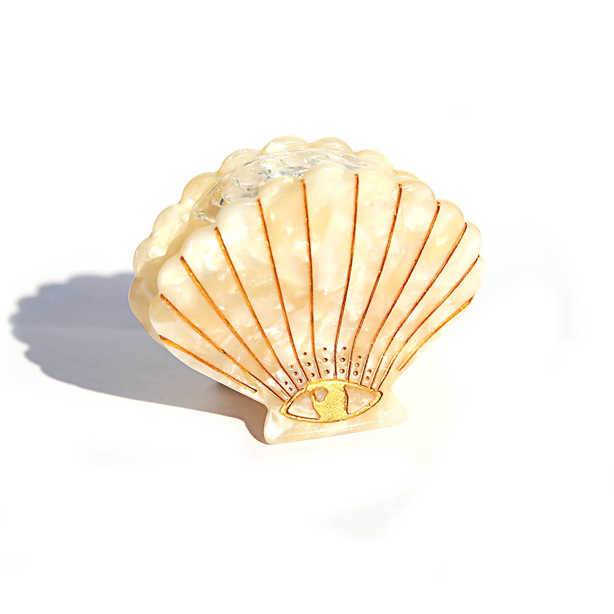 Creamy Shell Clip