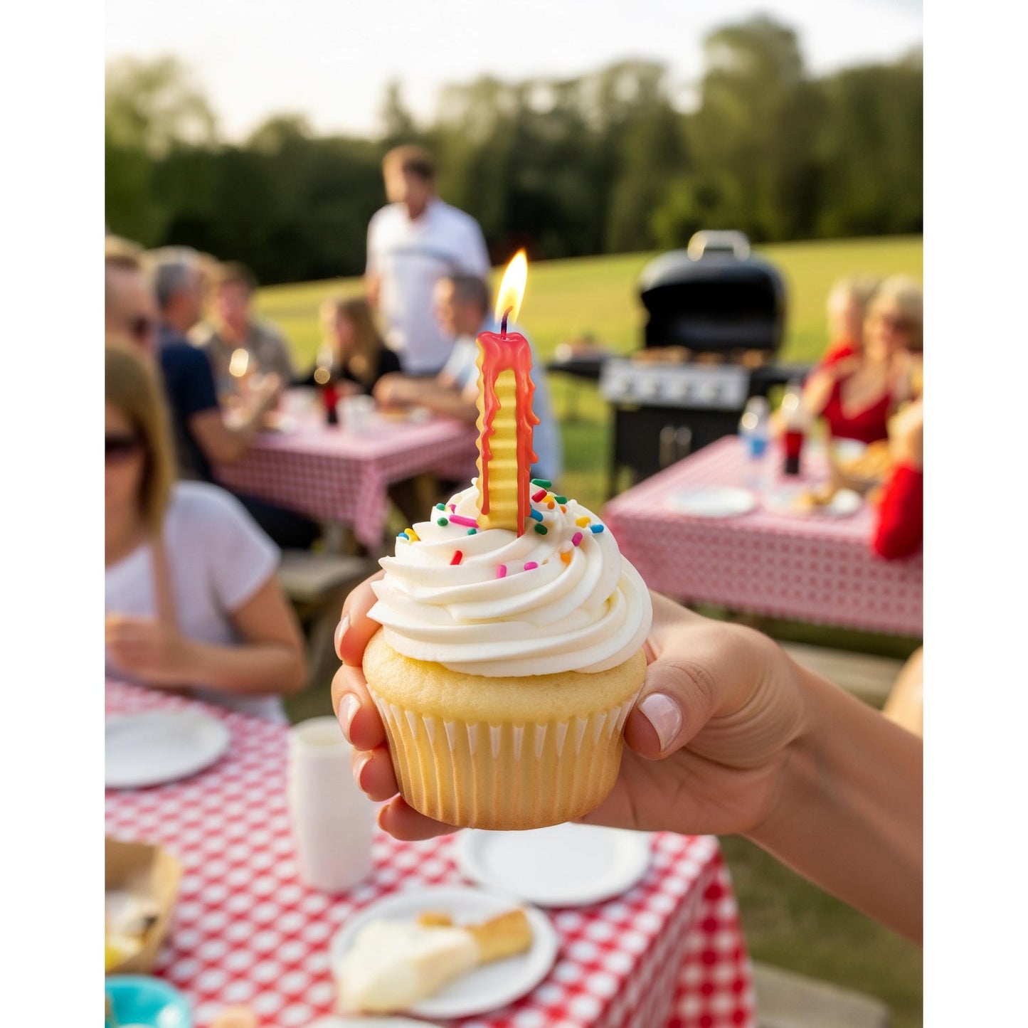 Fred - Hot and Crispy Birthday Candles - 6pcs Set Yellow
