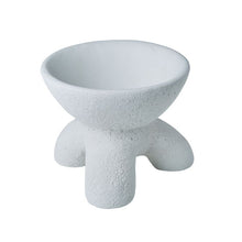 Load image into Gallery viewer, White Concrete Footed Bowl / Trinket
