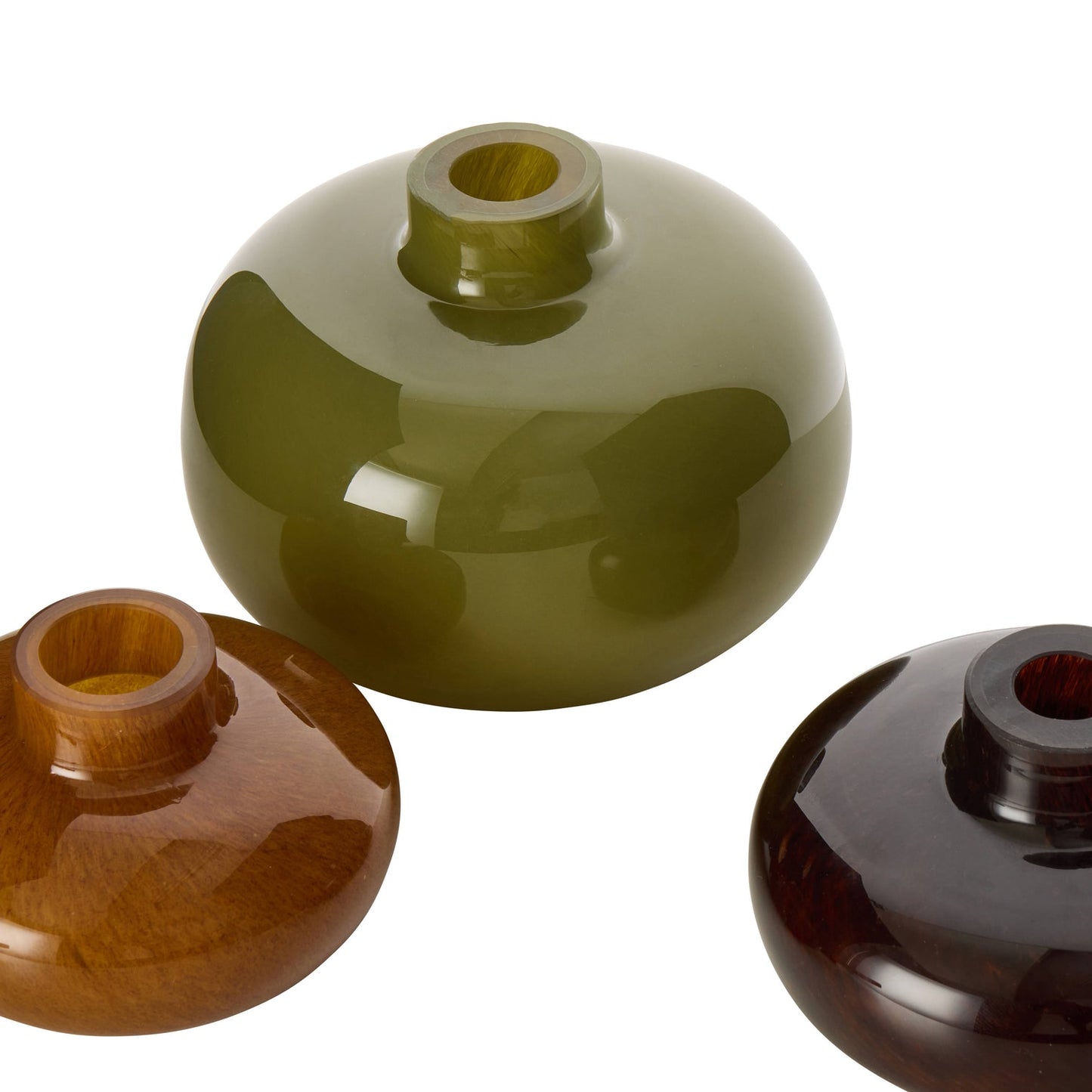 Amalfi - Tutti Stack Vase 3pcs - Green & Amber