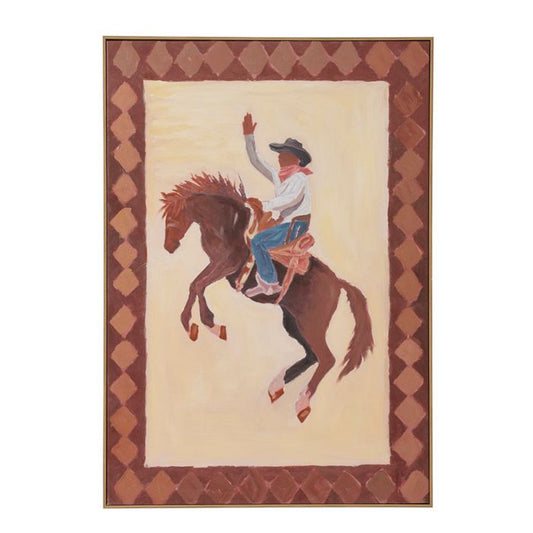 CTC - San Jose Cowboy - Oak Frame Oil Painting