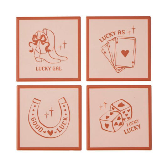 CTC - Lucky Ceramic Coaster - Set of 4
