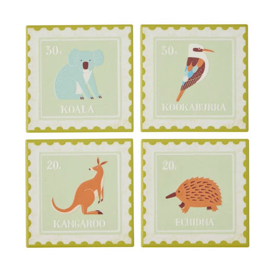 CTC - Aussie Animals Ceramic Coaster - Set of 4