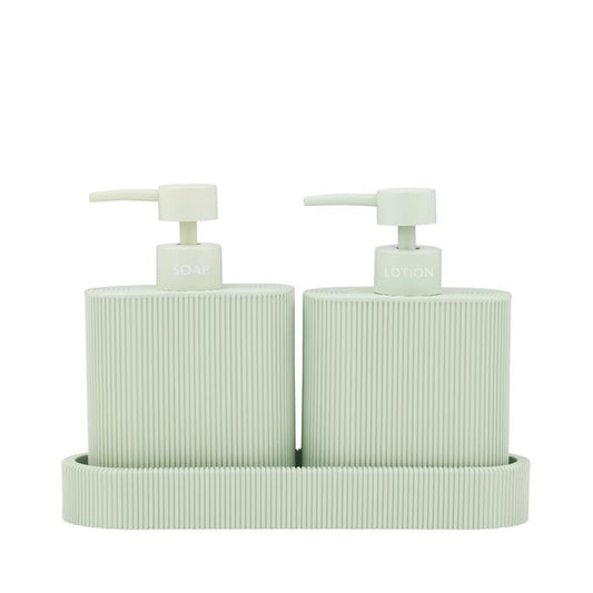 CTC - Sid Resin Soap/Lotion Dispenser Set - Seafoam