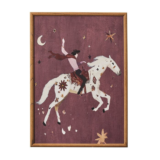 CTC - Cowboy Frame Print - Glass