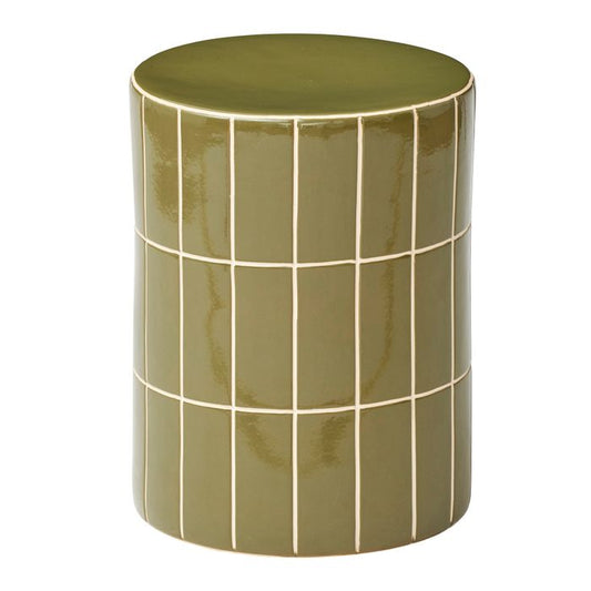 CTC - Boyd Ceramic Tile Stool - Olive